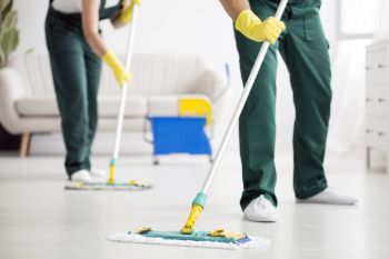 Floor Cleaning in Santa Fe, Texas by Almighty Services, LLC
